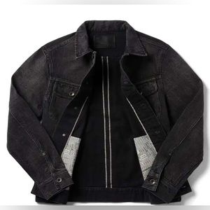 Taylor Stitch Long Haul Jacket in black slevedge denim size L (42)